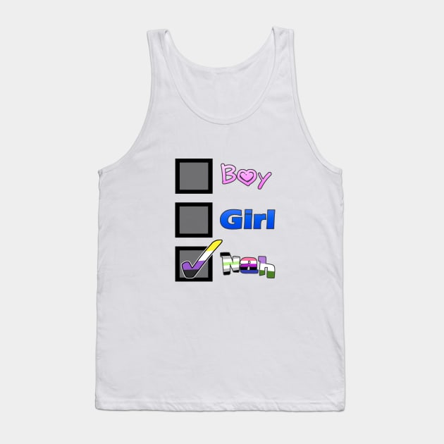 Boy? Girl? Nah Tank Top by Zorveechu